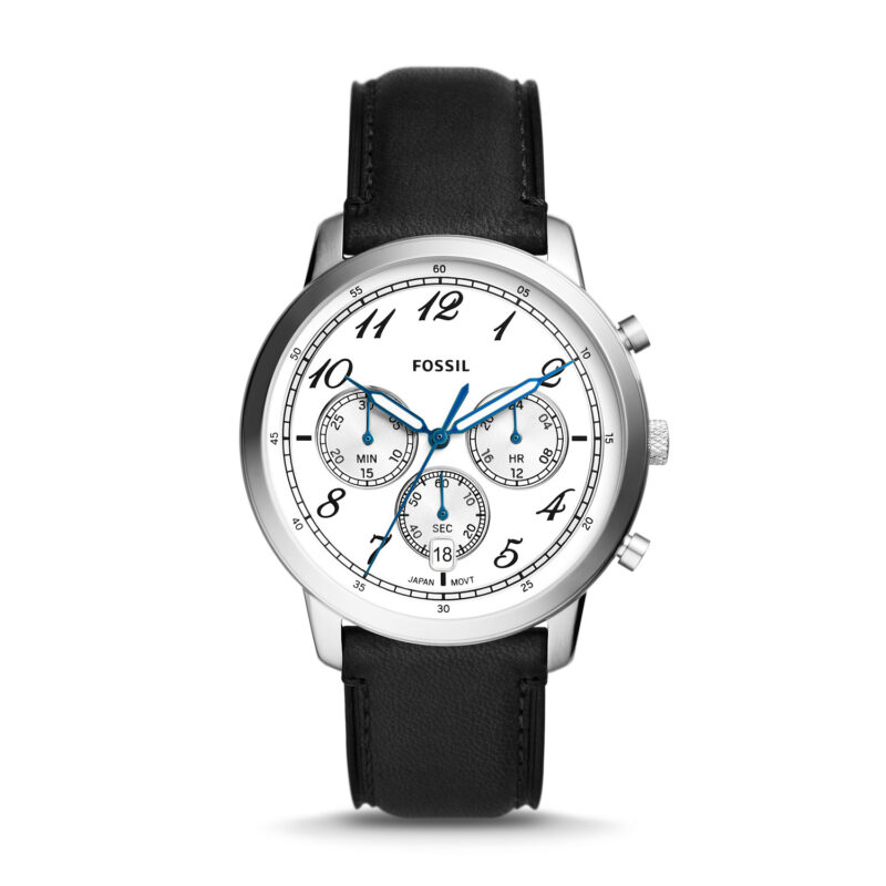 Fossil Neutra Chronograph Black Leather Watch - FS6023