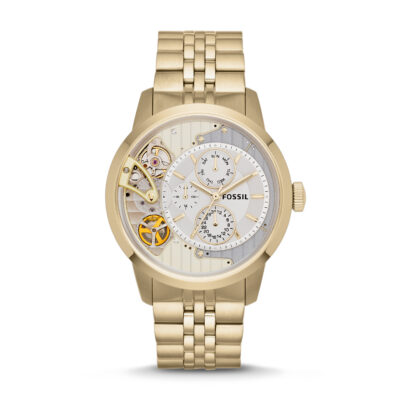 Fossil Multi-Function Exposed Gold Tone Men's Watch ME1137Watch