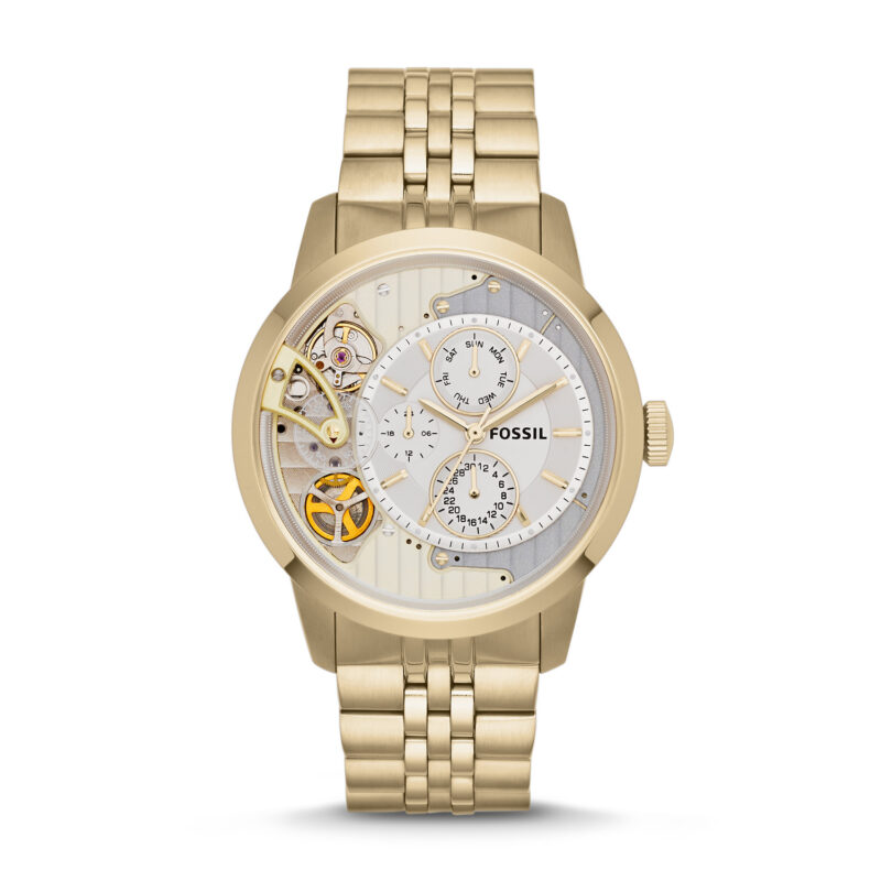 Fossil Multi-Function Exposed Gold Tone Men's Watch ME1137Watch