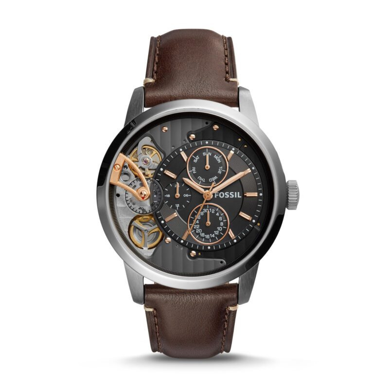 Fossil Men's Townsman Leather Strap Automatic Watch ME1163