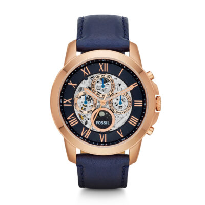Fossil Men's ME3029 Grant Automatic Watch with Blue Leather Band
