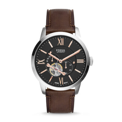 Fossil Townsman Automatic Leather Watch Brown - ME3061