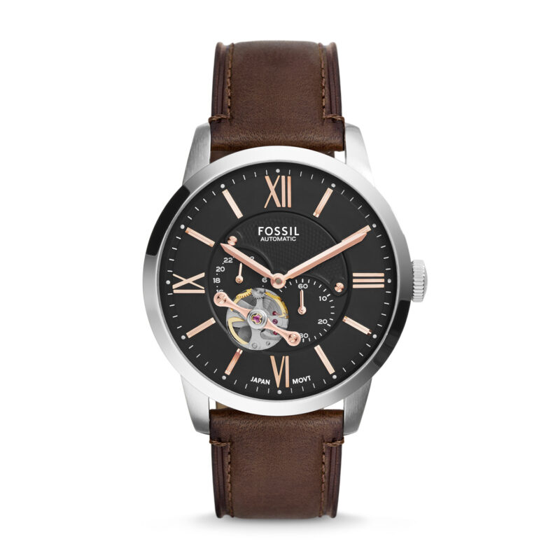 Fossil Townsman Automatic Leather Watch Brown - ME3061