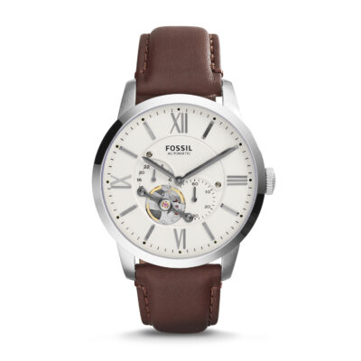Fossil Men's Townsman Auto Automatic Leather Multifunction Watch, Color
