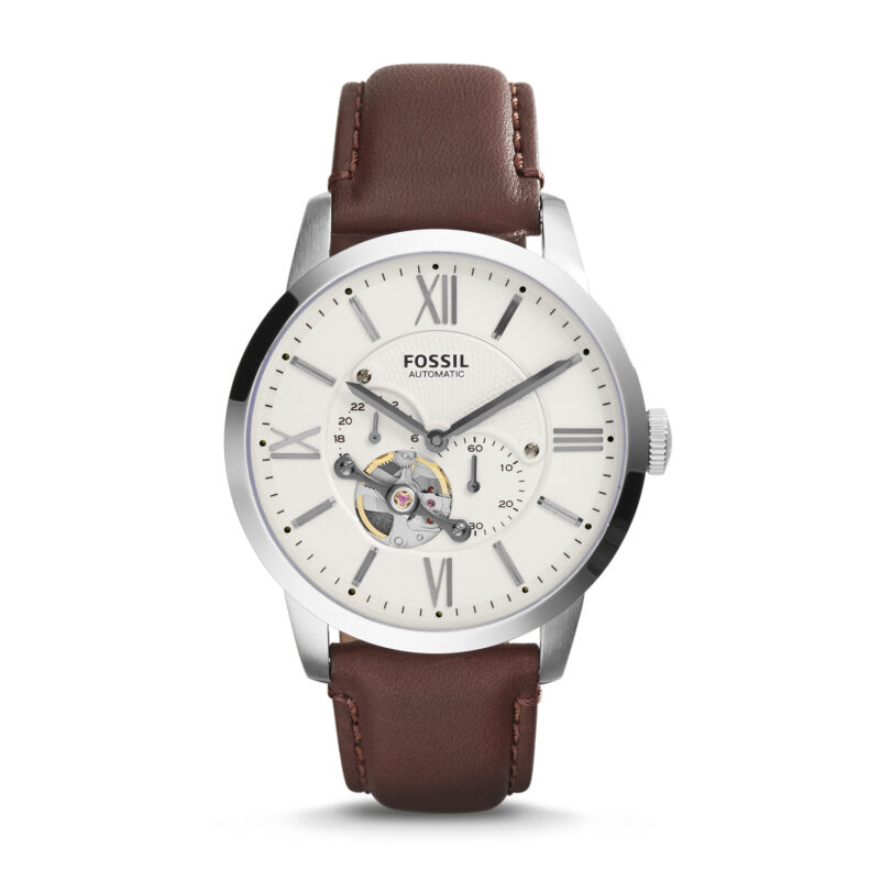 Fossil Men's Townsman Auto Automatic Leather Multifunction Watch, Color
