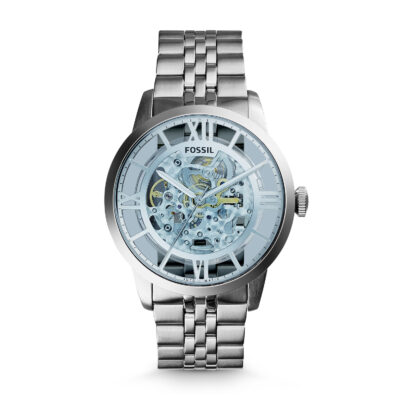 Fossil Men's ME3073 Analog Townsman Automatic Self Wind Silver Watch