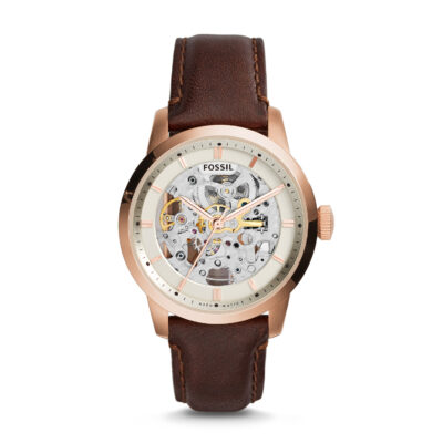 Fossil Men's ME3078 Townsman Analog Display Automatic Self Wind Brown Watch