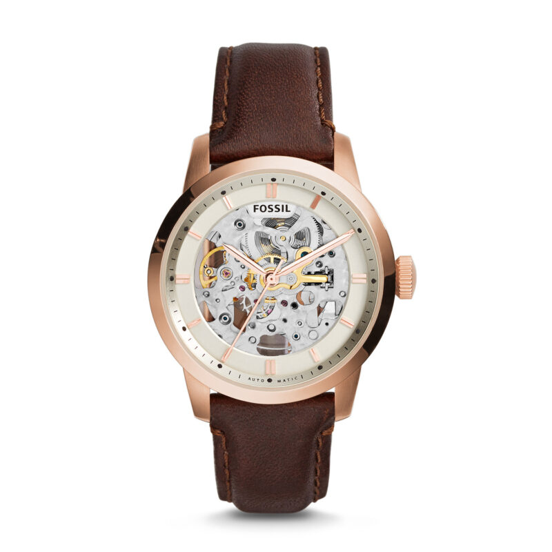 Fossil Men's ME3078 Townsman Analog Display Automatic Self Wind Brown Watch
