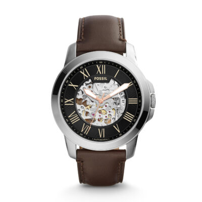 Fossil Men's ME3100 Analog Display Automatic Self Wind Brown Watch