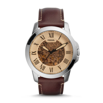 Fossil Men's ME3122 Grant Chronograph Dark Brown Leather Watch