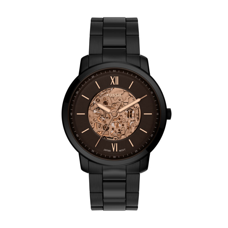 Fossil Neutra Automatic Black Stainless Steel Watch - ME3183