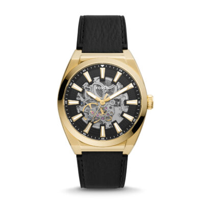 Fossil Everett Automatic Black Dial Men's Watch ME3208