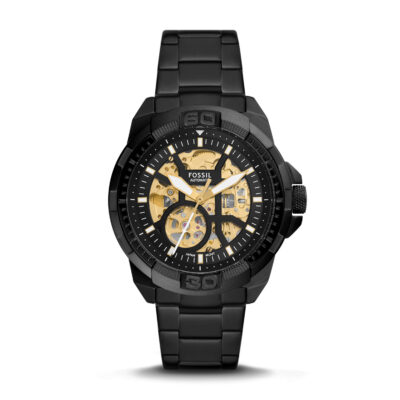 Fossil Bronson Automatic Black Stainless Steel Watch - ME3217