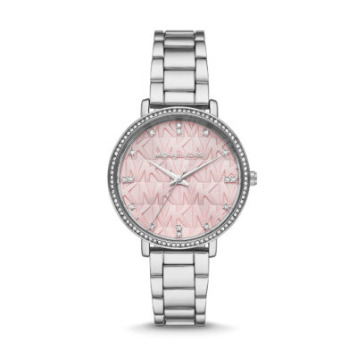Michael Kors Pyper Quartz Crystal Pink Dial Ladies Watch MK4631