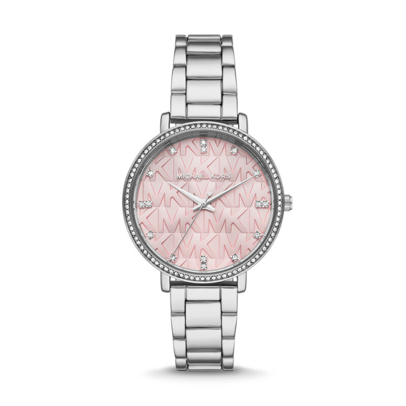 Michael Kors Pyper Quartz Crystal Pink Dial Ladies Watch MK4631