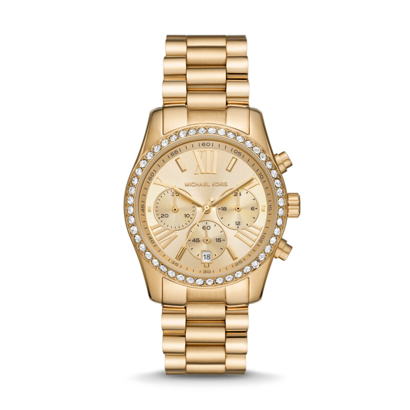 Michael Kors MK7377 Lexington Lux Gold Stainless Steel Gold Dial Watch