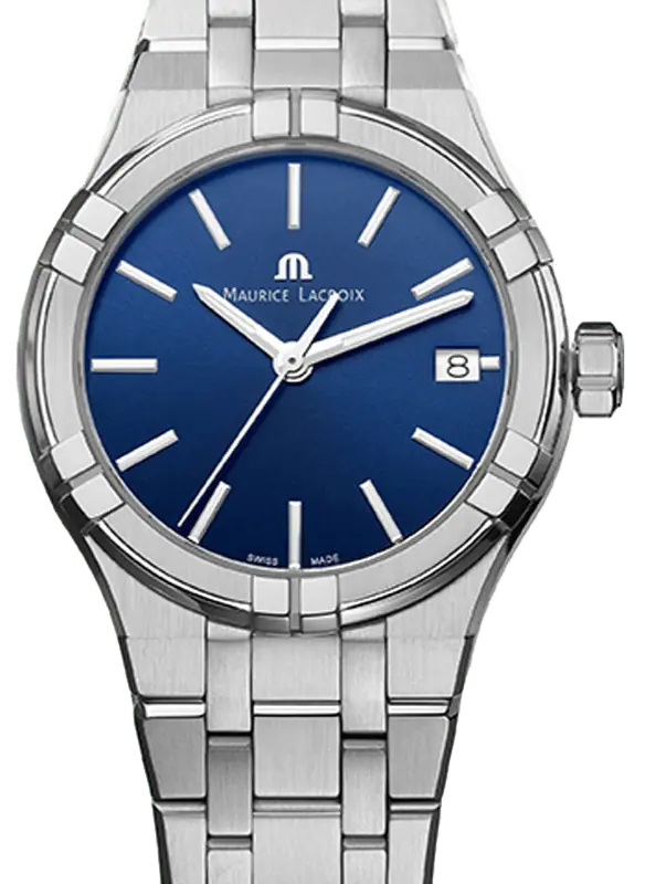 Maurice Lacroix AIKON AI1108-SS002-430-1 Quartz Steel Good ... - Chrono24 - Tia