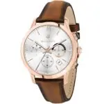 Maserati Watch Quartz Chronograph Mens White Dial Brown Leather Ricordo R8871633002