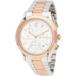 Maserati Watch Quartz Chronograph Mens White Dial Silver Rose Gold Stainless Steel Metal Tradizione R8873625001