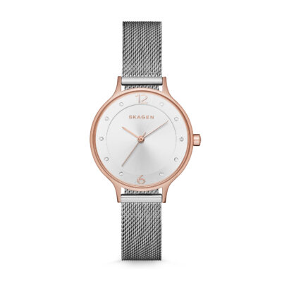 Skagen Anita Crystal Paved Rose Gold Ladies Watch SKW1069