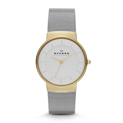 Skagen Klassik White Dial Stainless Steel Mesh Ladies Watch SKW2076