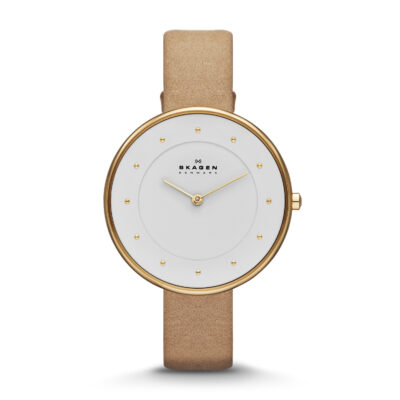 Skagen Women's SKW2137 Gitte Quartz 2 Hand Stainless Steel Light Brown