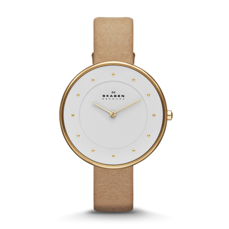 Skagen Women's SKW2137 Gitte Quartz 2 Hand Stainless Steel Light Brown