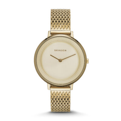 Skagen Denmark Ditte SKW2333 Women's 36mn Watch -Gold Tone Mesh ...