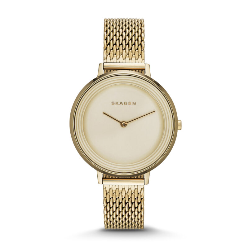 Skagen Denmark Ditte SKW2333 Women's 36mn Watch -Gold Tone Mesh ...