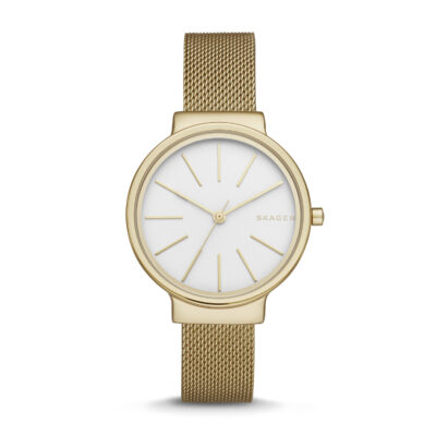 Skagen Women's Skagen Ancher Gold Tone Mesh Strap Watch SKW2477