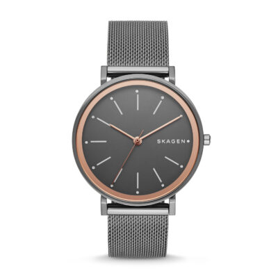 Skagen Women's Skagen Hald Gunmetal Mesh Band Watch SKW2507