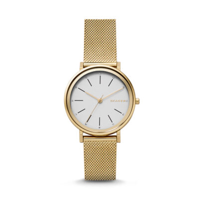 Skagen Women's Skagen Hald Gold Tone Mesh Band Watch SKW2509