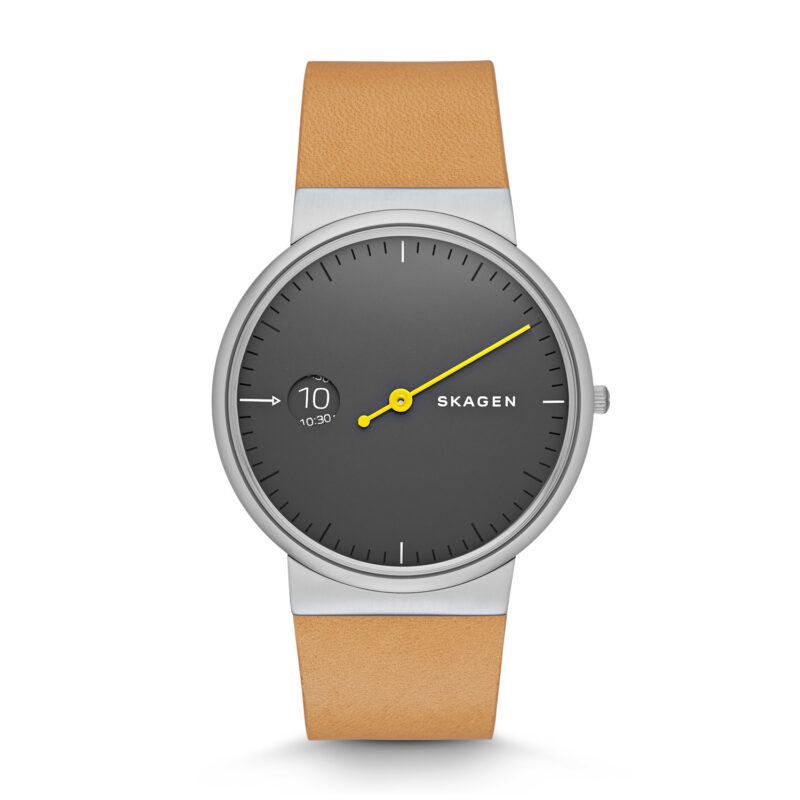 Skagen Men's SKW6194 Brown Leather Analog Quartz Watch