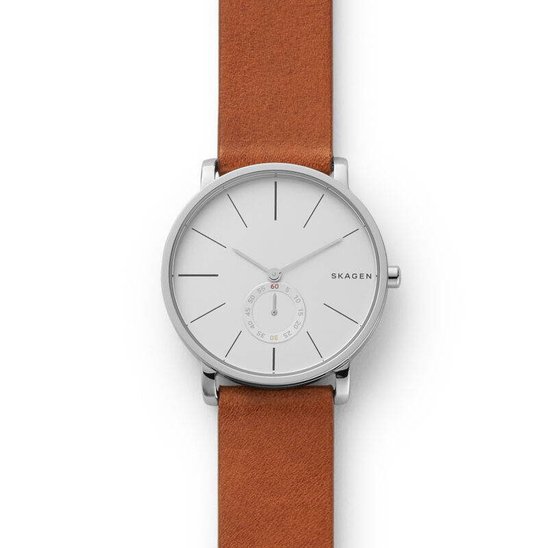 Men's Skagen Hagen Brown Leather Watch SKW6273