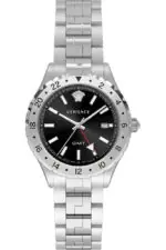 Versace Hellenyium GMT Black Dial Men's Watch V1102 0015 - Tia