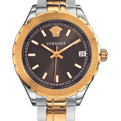 Versace Hellenyium Quartz Brown Dial Ladies Watch V12040015 - Tia