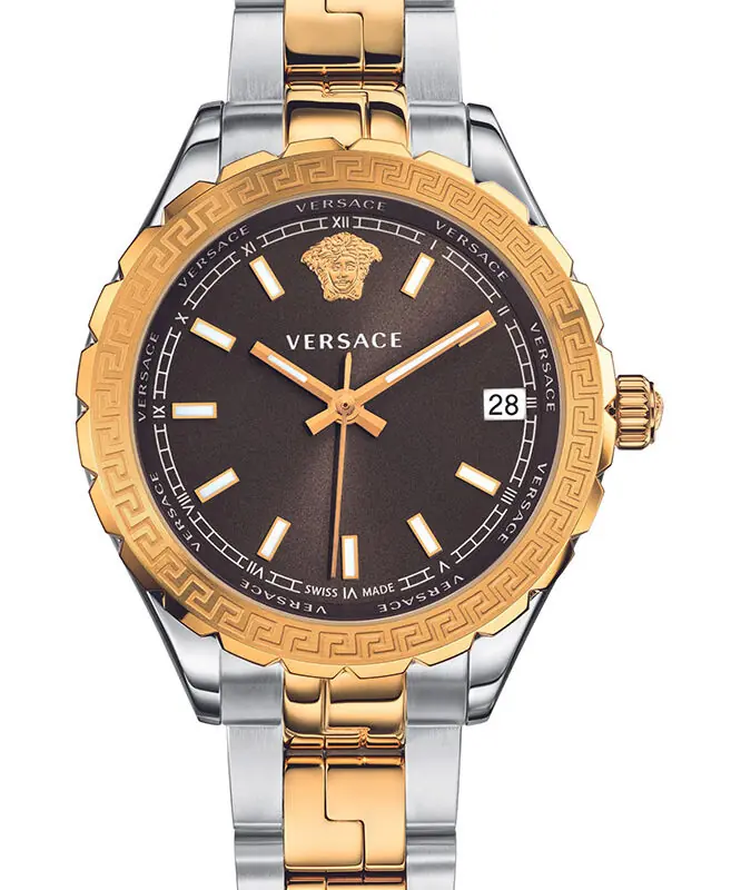 Versace Hellenyium Quartz Brown Dial Ladies Watch V12040015 - Tia