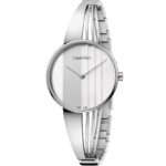 Calvin Klein Watch Women Silver Dial Stainless Steel Metal Strap Quartz Analog Two Hand Ck Drift K6S2N116