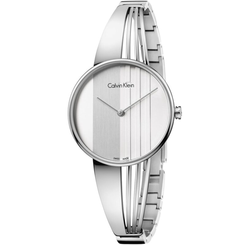 Calvin Klein Watch Women Silver Dial Stainless Steel Metal Strap Quartz Analog Two Hand Ck Drift K6S2N116