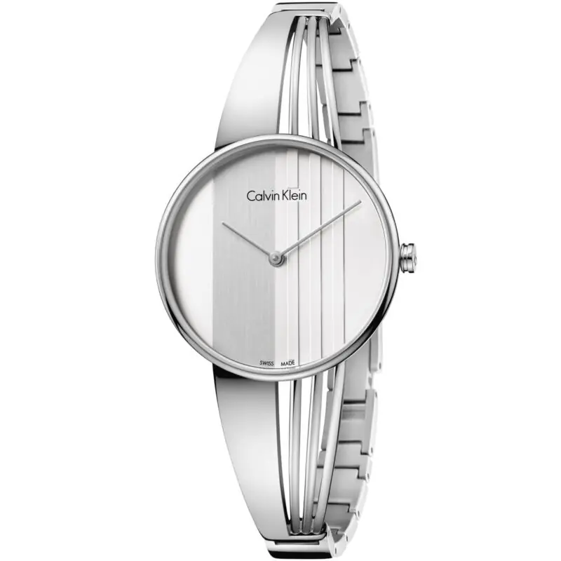 Calvin Klein Watch Women Silver Dial Stainless Steel Metal Strap Quartz Analog Two Hand Ck Drift K6S2N116