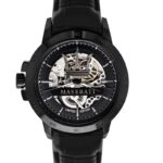 Maserati Watch Men Black Dial Leather Strap Automatic Analog Three Hand Limited Edition R8821119006