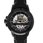 Maserati Watch Men Black Dial Leather Strap Automatic Analog Three Hand Limited Edition R8821119006