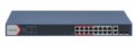 Hikvision L2  Smart Managed Switch  16 10/100m Rj45 Poe Ports  2 Gigabit Combo Ports  802.3af/at  Poe Power Budget 230w  Max. 300 Meter Long Distance Poe Transmission