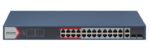 Hikvision L2  Smart Managed Switch  24 10/100m Rj45 Poe Ports  2 Gigabit Combo Ports  802.3af/at  Poe Power Budget 370w  Max. 300 Meter Long Distance Poe Transmission