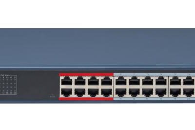 Hikvision L2  Smart Managed Switch  24 10/100m Rj45 Poe Ports  2 Gigabit Combo Ports  802.3af/at  Poe Power Budget 370w  Max. 300 Meter Long Distance Poe Transmission