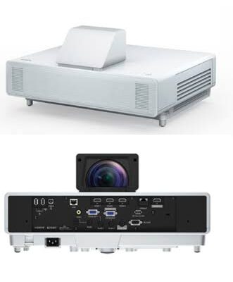 Epson 5000lm Fullhd 1920x1080 16:9 Laser Usb 2vga 2hdmi Rs-232c Lan Wi-fioptional Nobag White Nobracket Ultrashortthrow