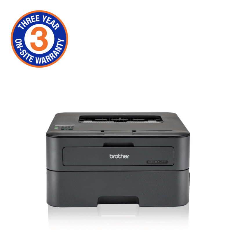 Brother High-Speed Mono Duplex Laser Printer with Wired and Wireless Network Capability (3YR Onsite)
