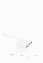 Set Multiple Outputs With One Device. This Docking Station Supports Hdmi  Vga  Usb-a  And Usb-c To Meet The Needs Of Your Data Transmission  Projection  Charging And Other Multi-scene Needs. Simple And Easy To Use.