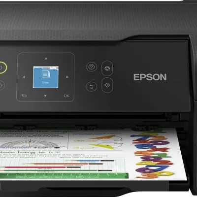 Epson 33ppm Mono 15ppm Colour A4 Print Scan Copy USB Wi-Fi - 3.7cm LCD Screen Incl 1 Set of Ink (2 X Black)