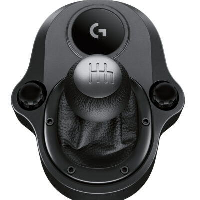 Logitech Driving Force Shifter – Gaming Shifter – G-series Racing Wheel Accessory – Black Leather